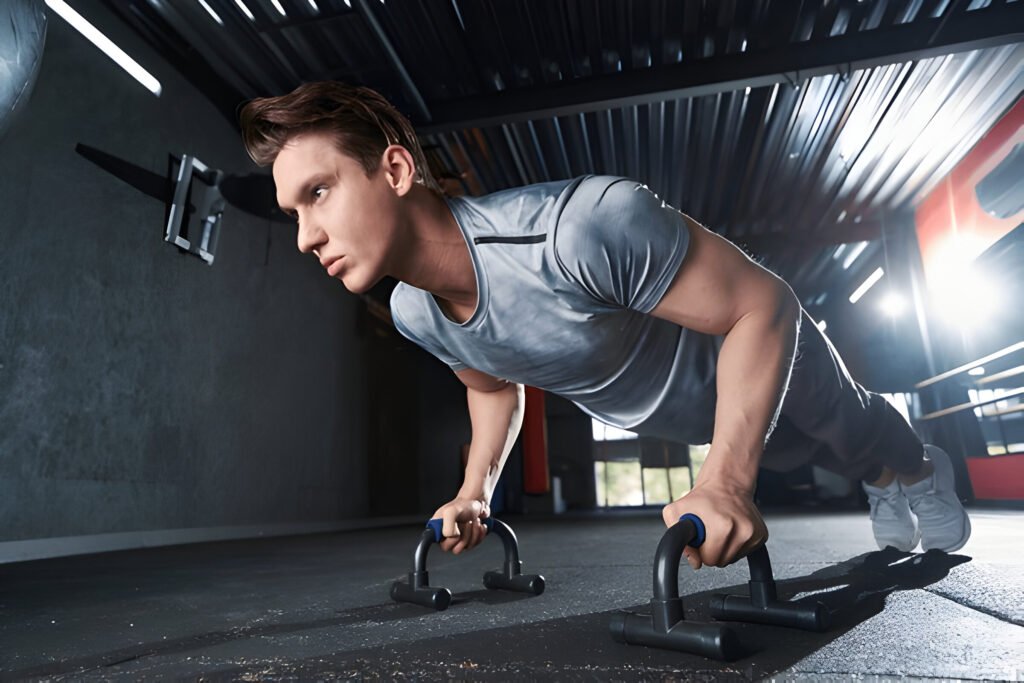 28 day calisthenics Challenge sportsman doing exercise