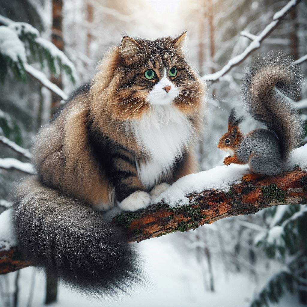 norwegian forest cats